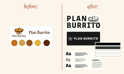 before and after brand redesign